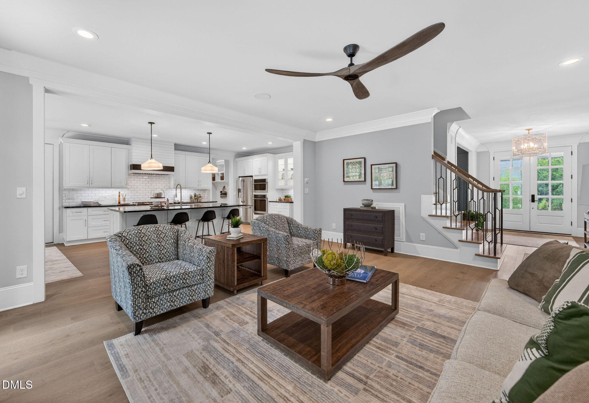 3417 Edgemont Drive Raleigh, NC 27612 - Photo 11 of 83 a living room with furniture and a wooden floor