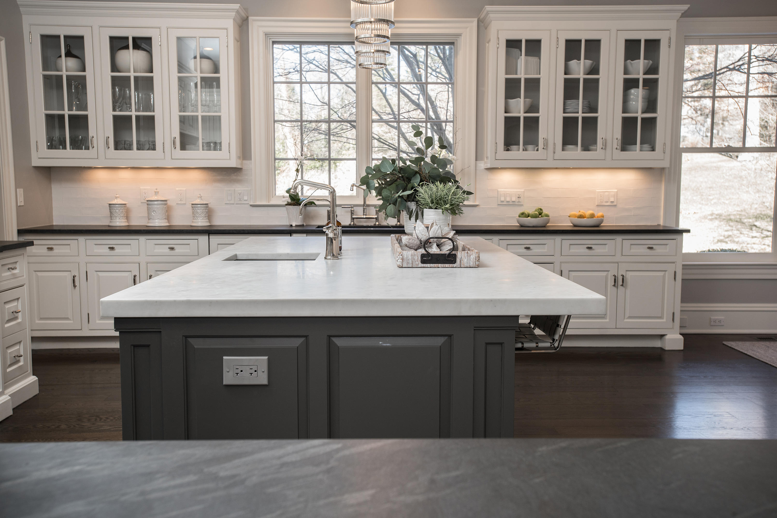 1629 Ponus Ridge Road New Canaan, CT 06840 - Photo 18 of 51 a kitchen with a sink and a window