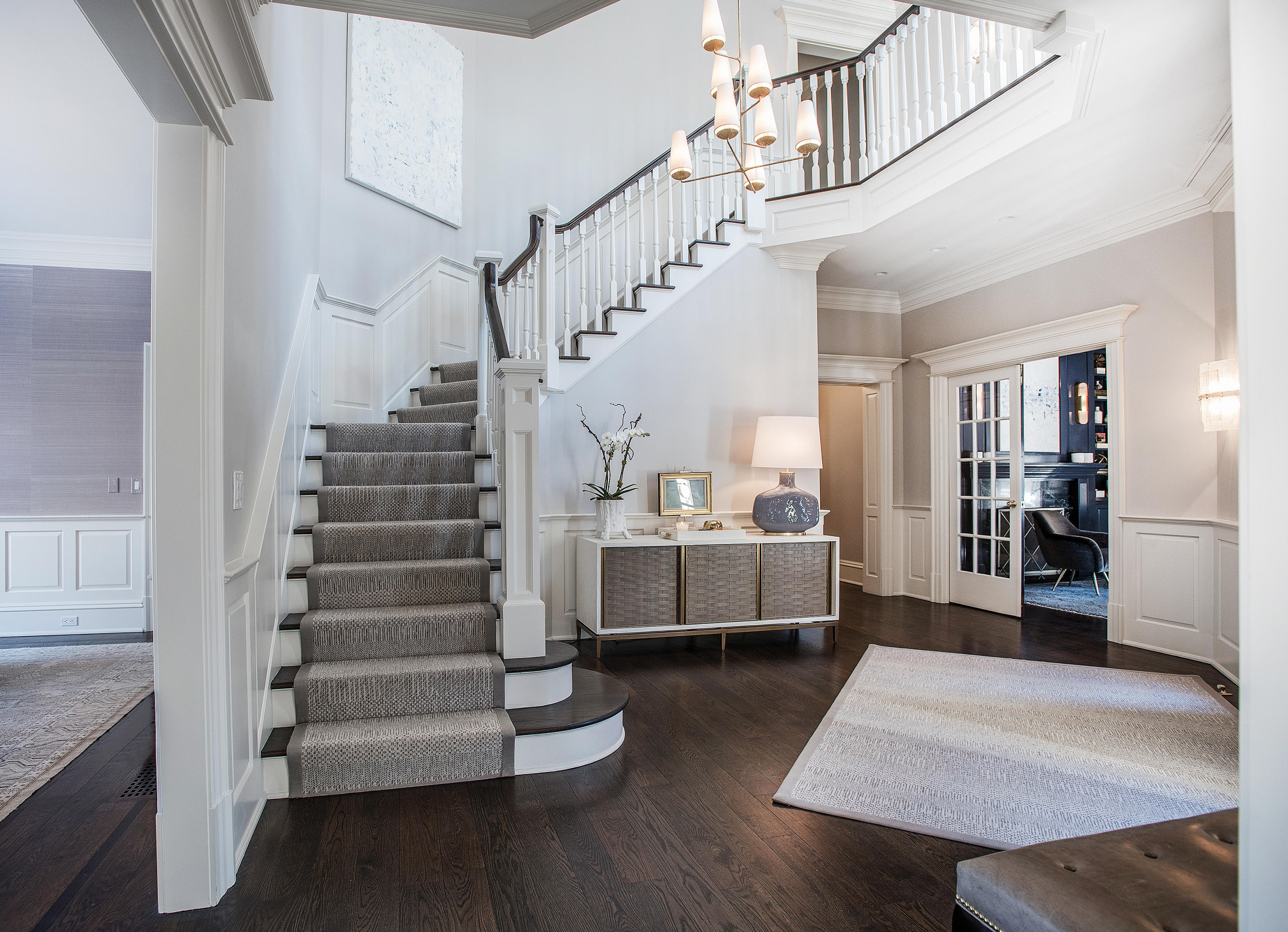 1629 Ponus Ridge Road New Canaan, CT 06840 - Photo 4 of 51 a view of entryway and hall with wooden floor