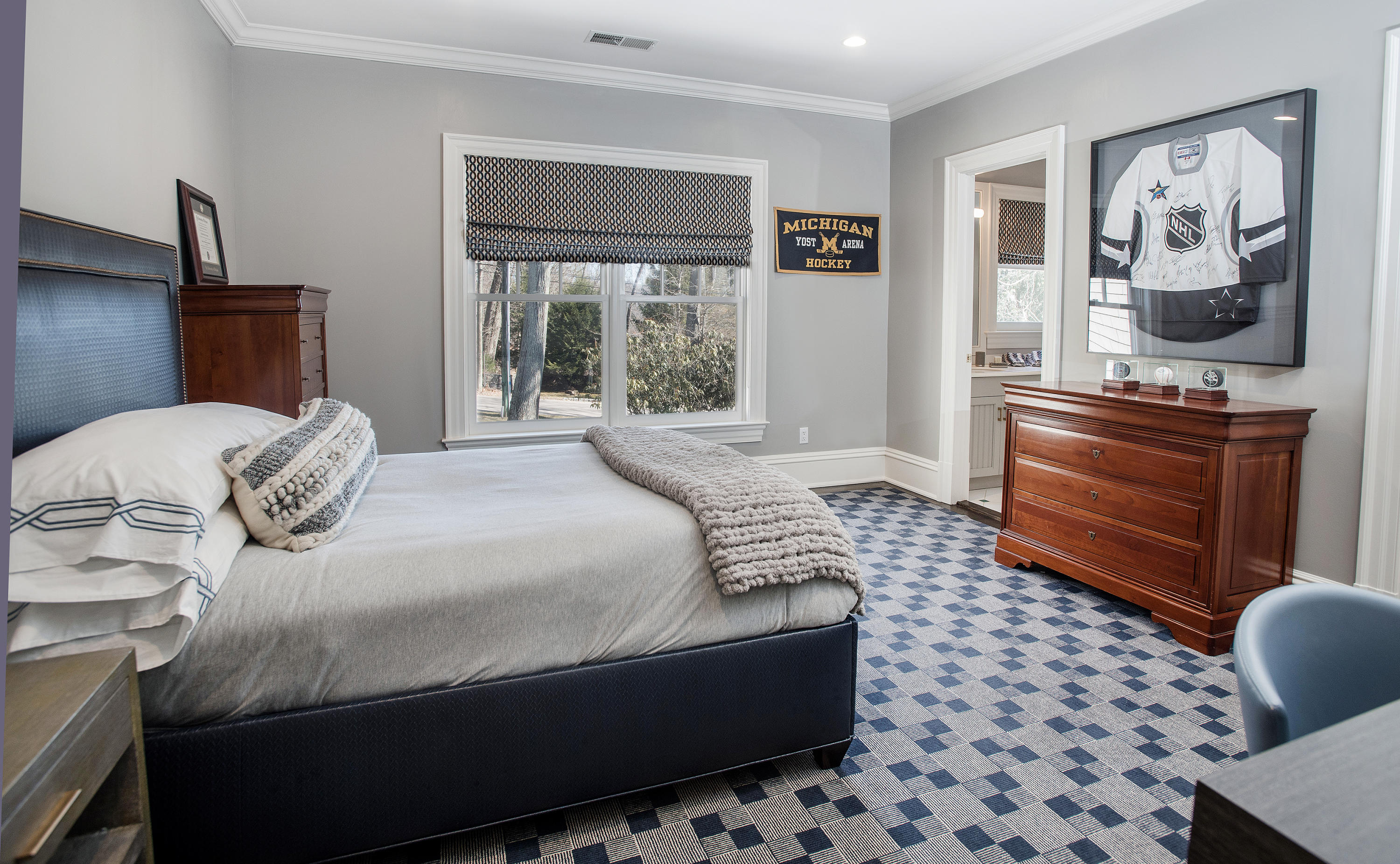 1629 Ponus Ridge Road New Canaan, CT 06840 - Photo 39 of 51 a bedroom with furniture and window