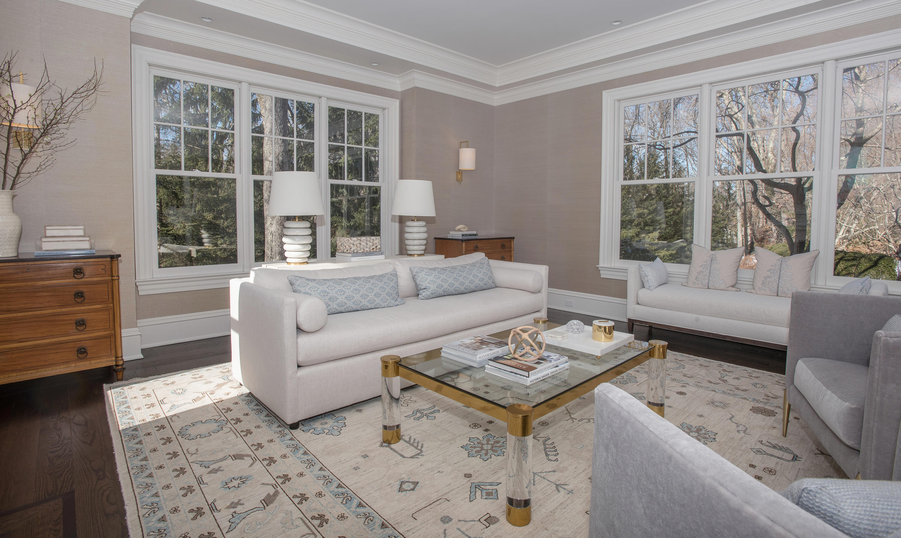 1629 Ponus Ridge Road New Canaan, CT 06840 - Photo 7 of 51 a living room with furniture and windows
