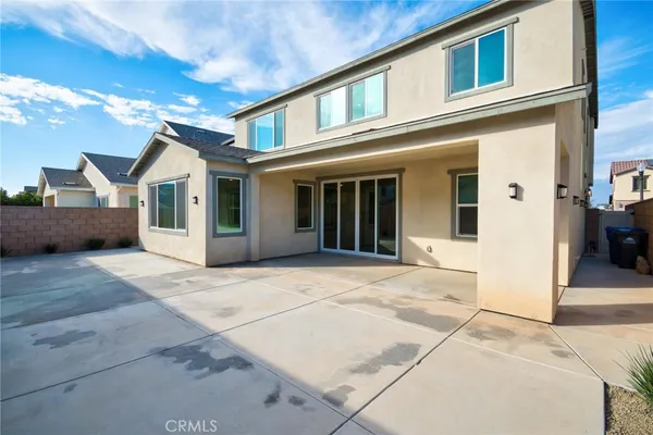 a view of a house with a patio