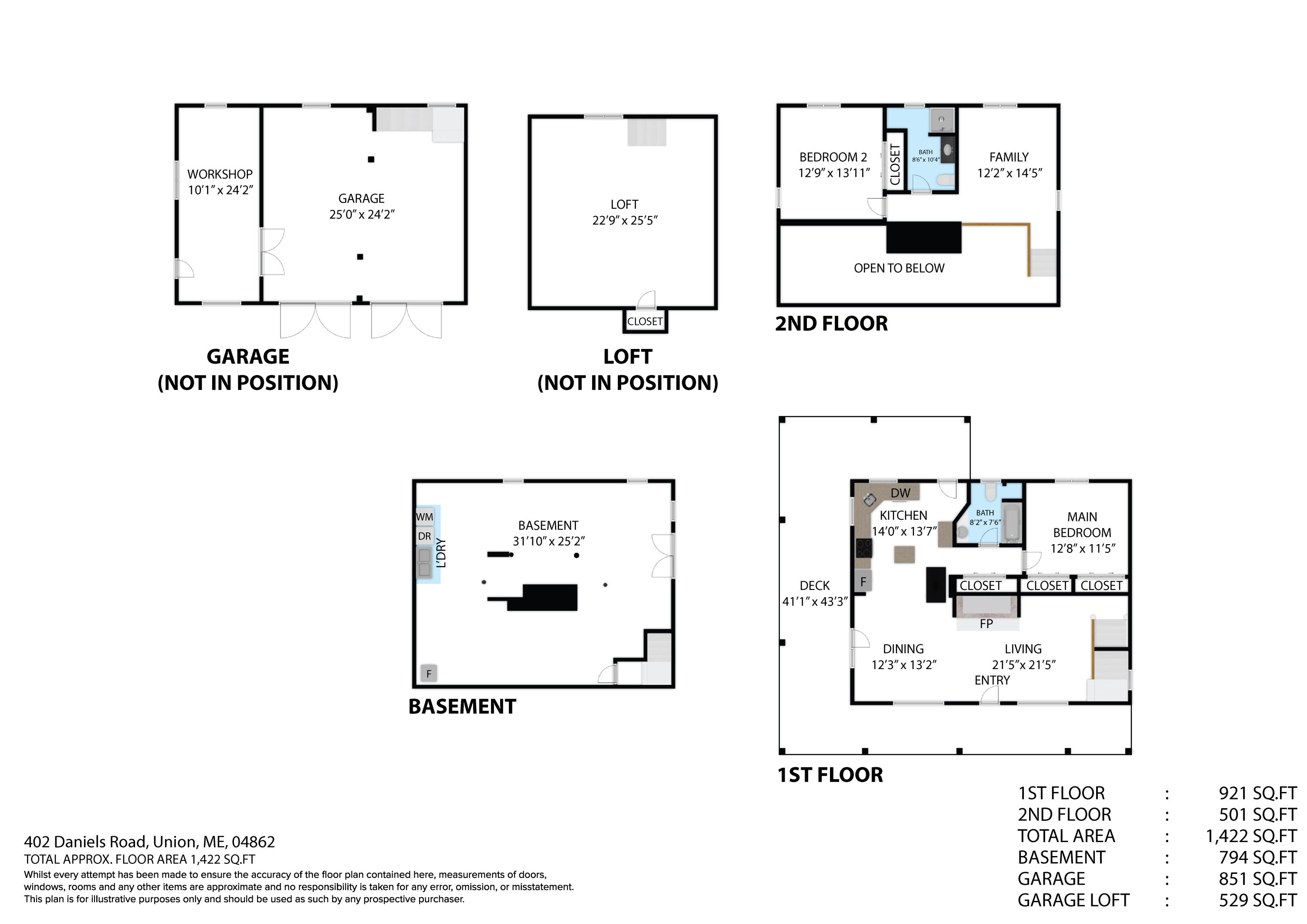 402 Daniels Road Union, ME 04862 - Photo 52 of 59 402_daniels_rd_union_me_04862-2d