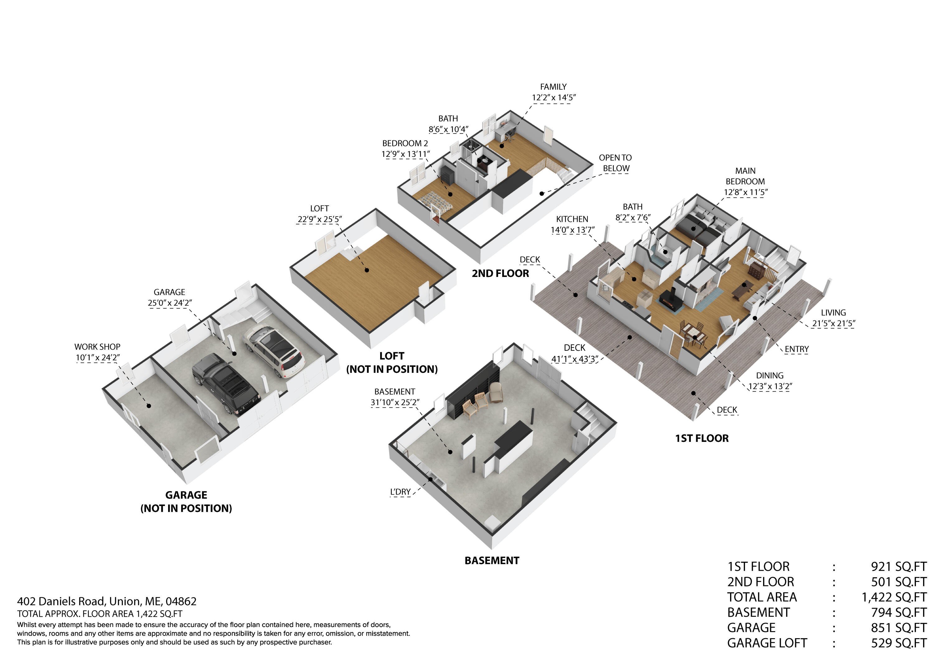 402 Daniels Road Union, ME 04862 - Photo 53 of 59 402_daniels_rd_union_me_04862-3d