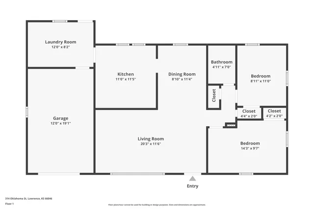 $216,600 | 314 Oklahoma Street, Lawrence, KS 66046