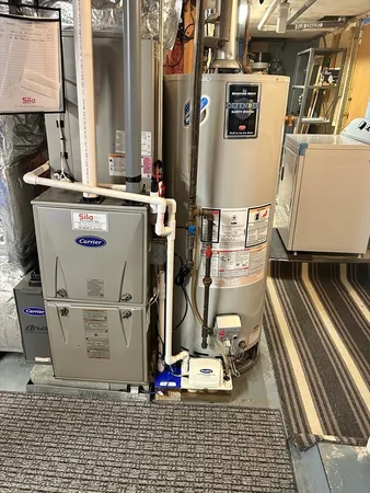 a view of water heater room