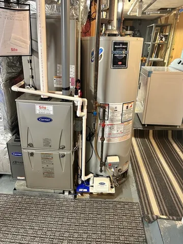a view of water heater room