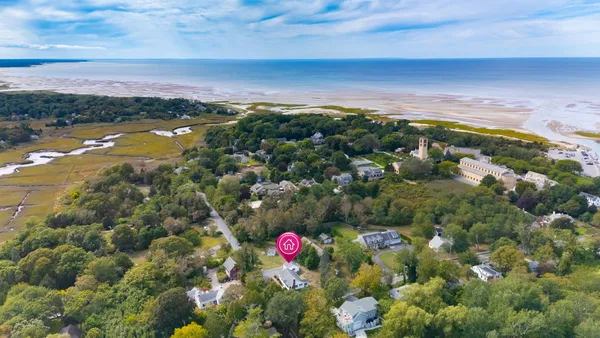 a view of city and swimming pool