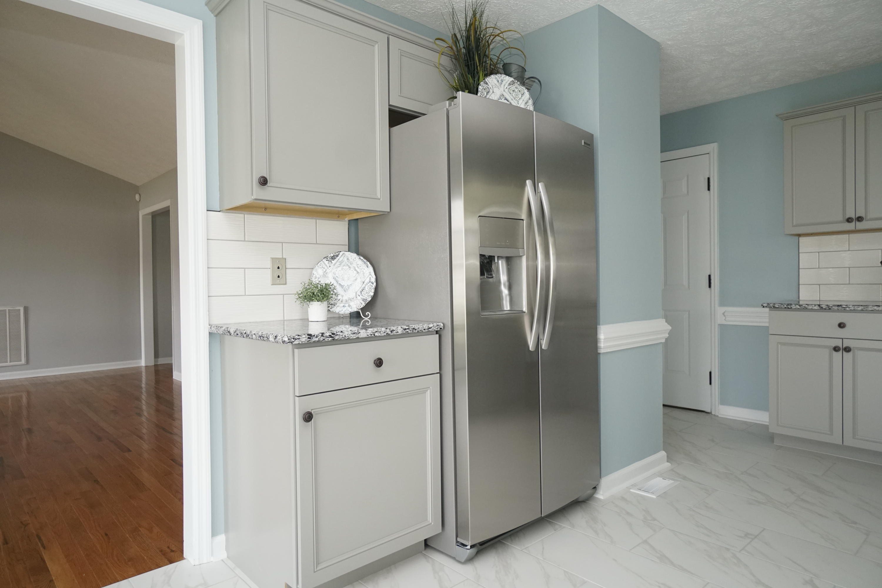 107 Cherian Court Pooler, GA 31322 - Photo 12 of 50 Refrigerator is across from the sink, around the corner from the pantry.
