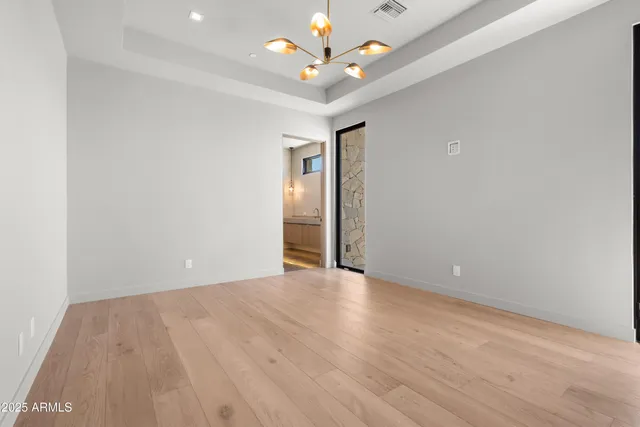 a view of room with cabinets