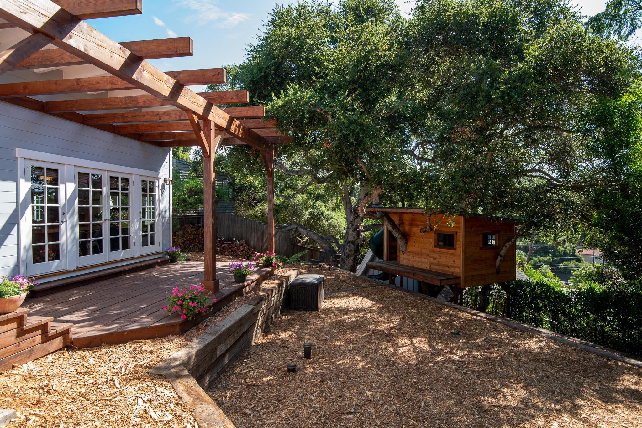 30 Skyline Circle Santa Barbara, CA 93109 - Photo 20 of 27 Back Yard/Treehouse