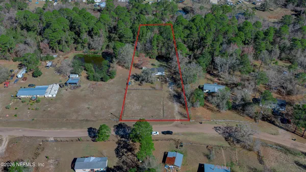 a house view with a garden space