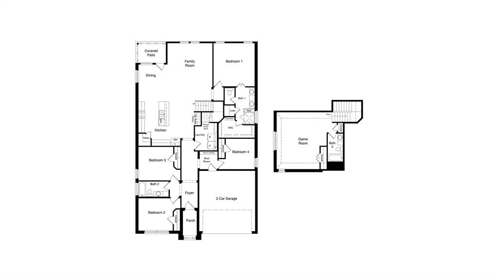105 Ringtail Drive Rhome, TX 76078 - Photo 40 of 40 a picture of floor plan