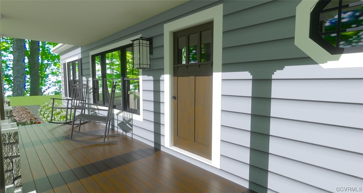 0 New Line Road Gum Spring, VA 23065 - Photo 3 of 14 a view of a porch with chairs and backyard