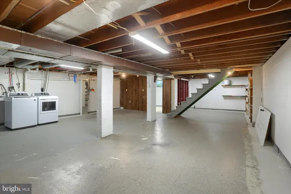 a view of a storage room