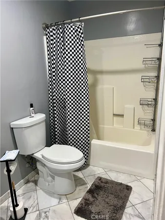 a room with washing machine