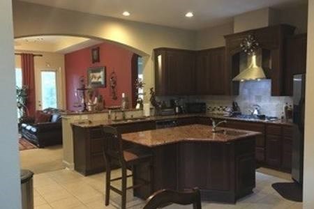 7606 Crystal Isle Lane Humble, TX 77396 - Photo 3 of 10 a kitchen with a sink cabinets and outdoor space