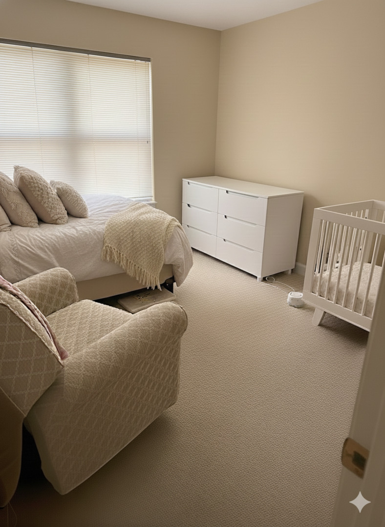 1137 Brent Road Northbrook, IL 60062 - Photo 18 of 25 a bedroom with a bed and a couch