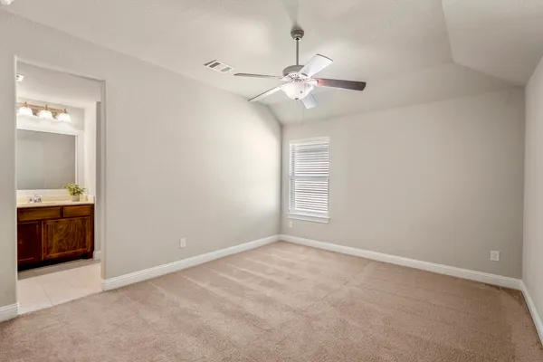 a bathroom with a sink vanity and a mirror