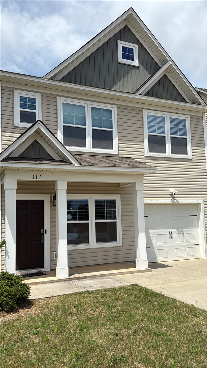 117 Weaver Way Pendleton, SC 29670 - Photo 1 of 19 A classic two-story facade with a welcoming covered entry and integrated garage.