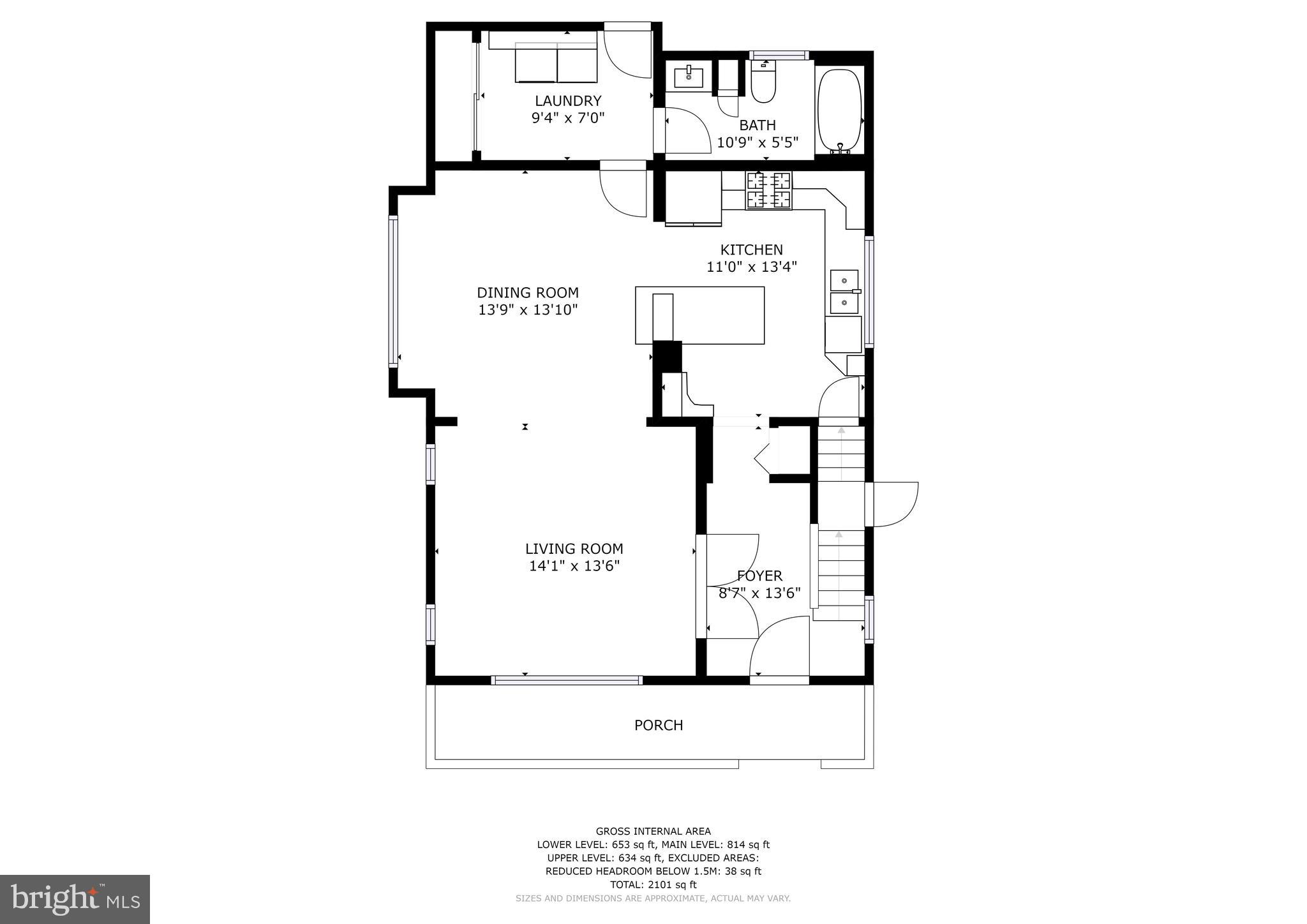 3214 Beverly Road Baltimore, MD 21214 - Photo 29 of 32 Main Level Floor Plan
