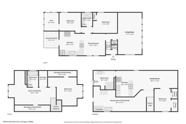 $475,000 | 2928 North Rutherford Avenue, Chicago, IL 60634