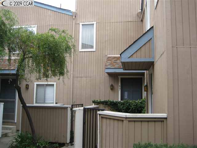 a view of a house with a garage