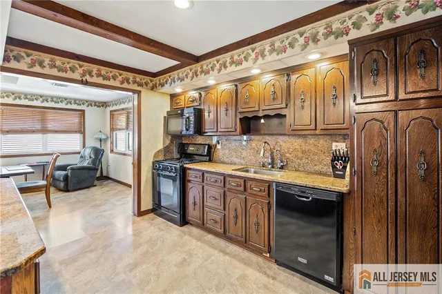 a spacious bathroom with a sink a mirror and bathtub