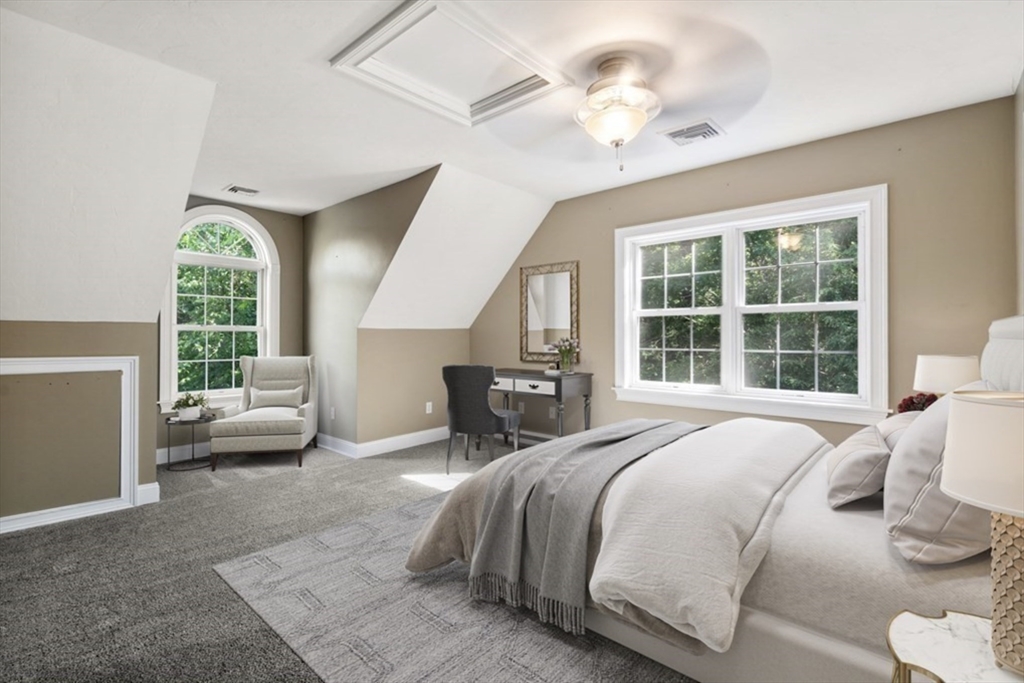 400 New Boston Road Sturbridge, MA 01566 - Photo 34 of 42 a bedroom with a bed and a large window with balcony view