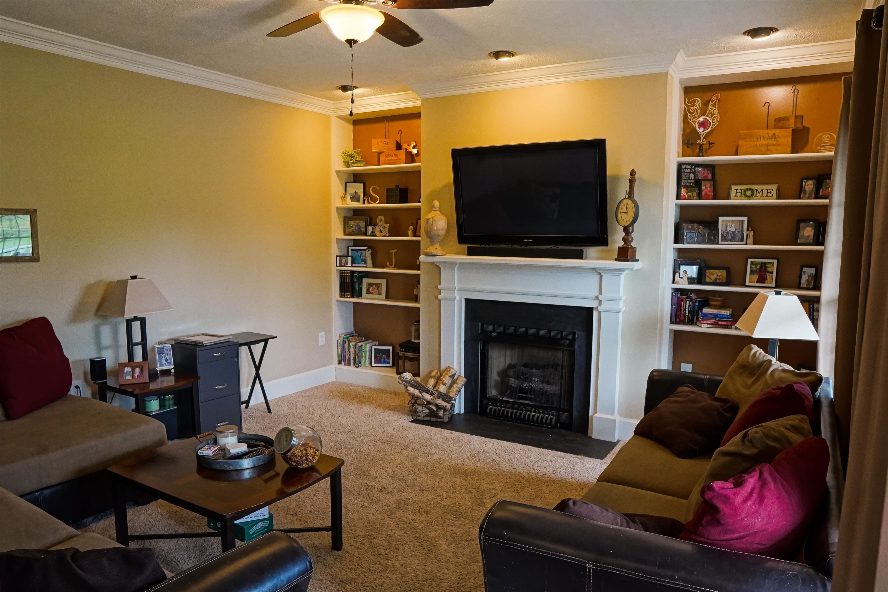 8670 East Timber Ridge Road Mount Crawford, VA 22841 - Photo 7 of 56 a living room with furniture and a flat screen tv
