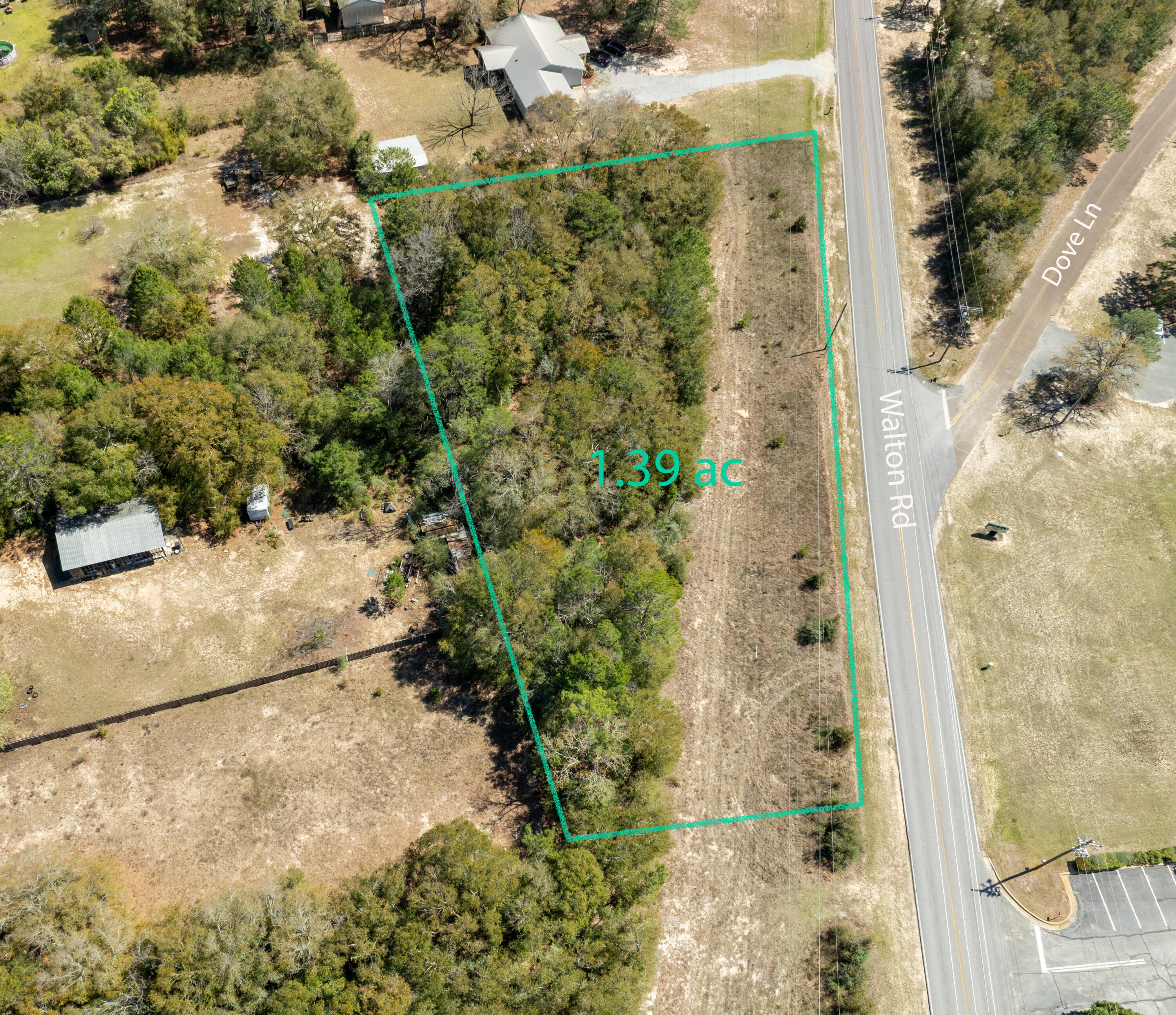 1.385 Acres On Walton Road DeFuniak Springs, FL 32433 - Photo 12 of 12 Boundary