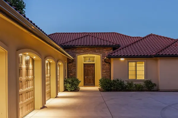 a front view of a house with a porch