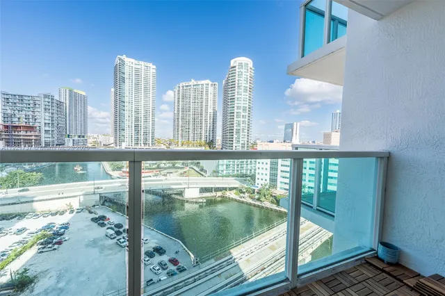 a view of water view from a balcony