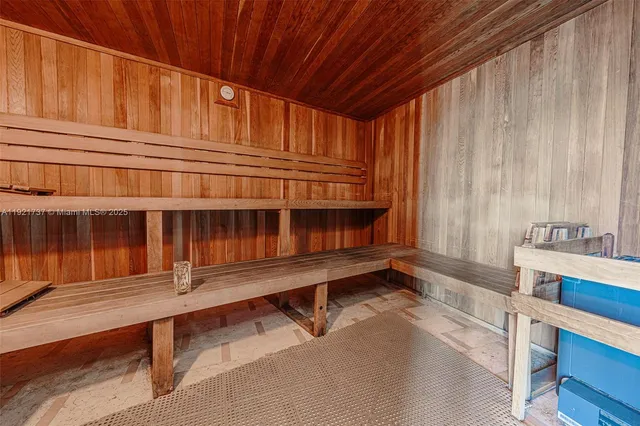 a view of wooden door