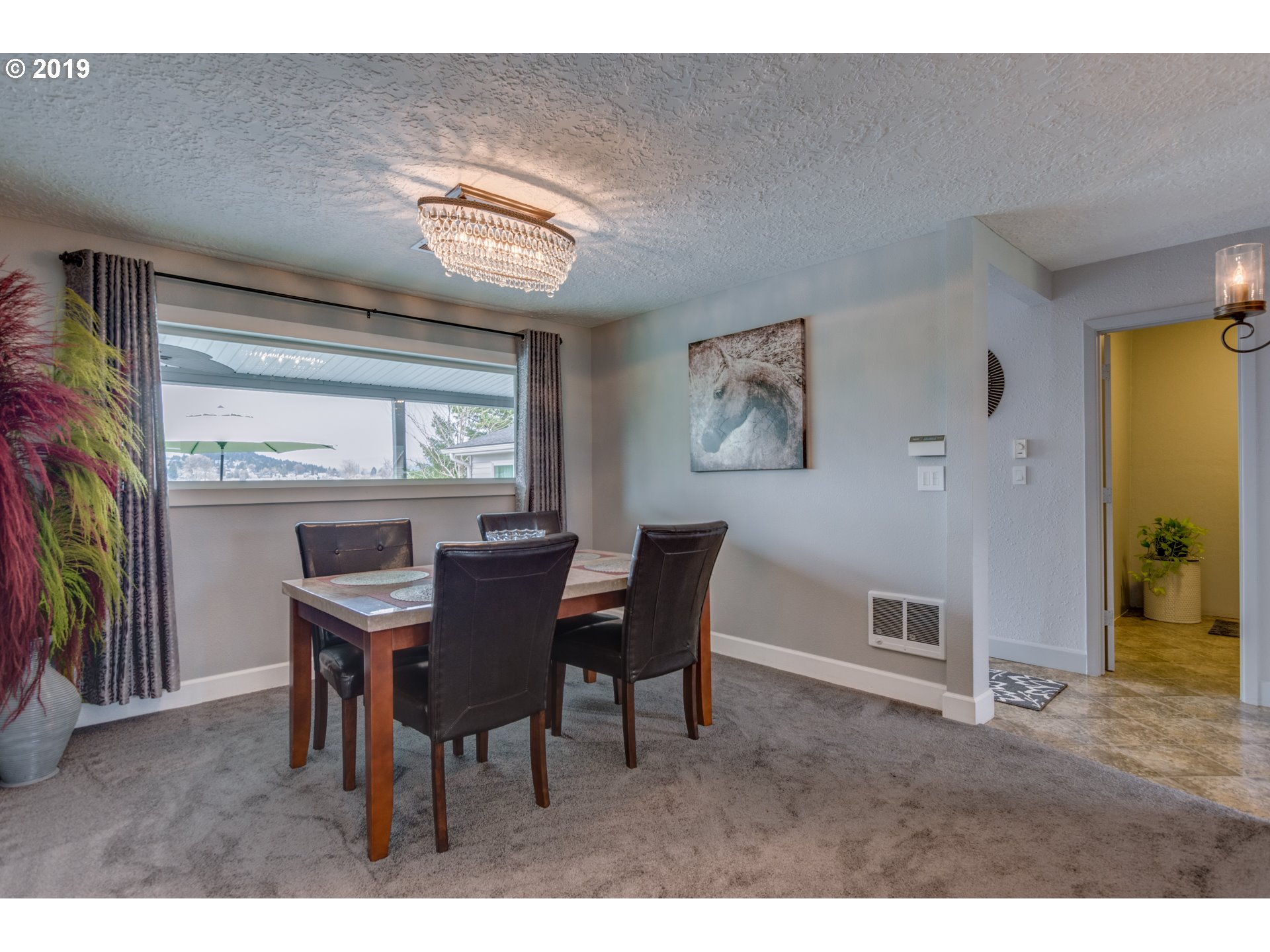 11379 Southwest Spring Hill Road Gaston, OR 97119 - Photo 14 of 28 a view of a dining room with furniture window and outside view