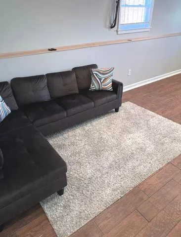 a living room with a couch