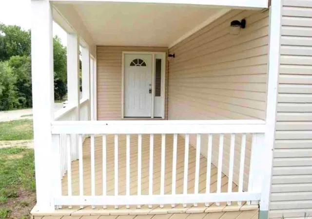 a view of a porch