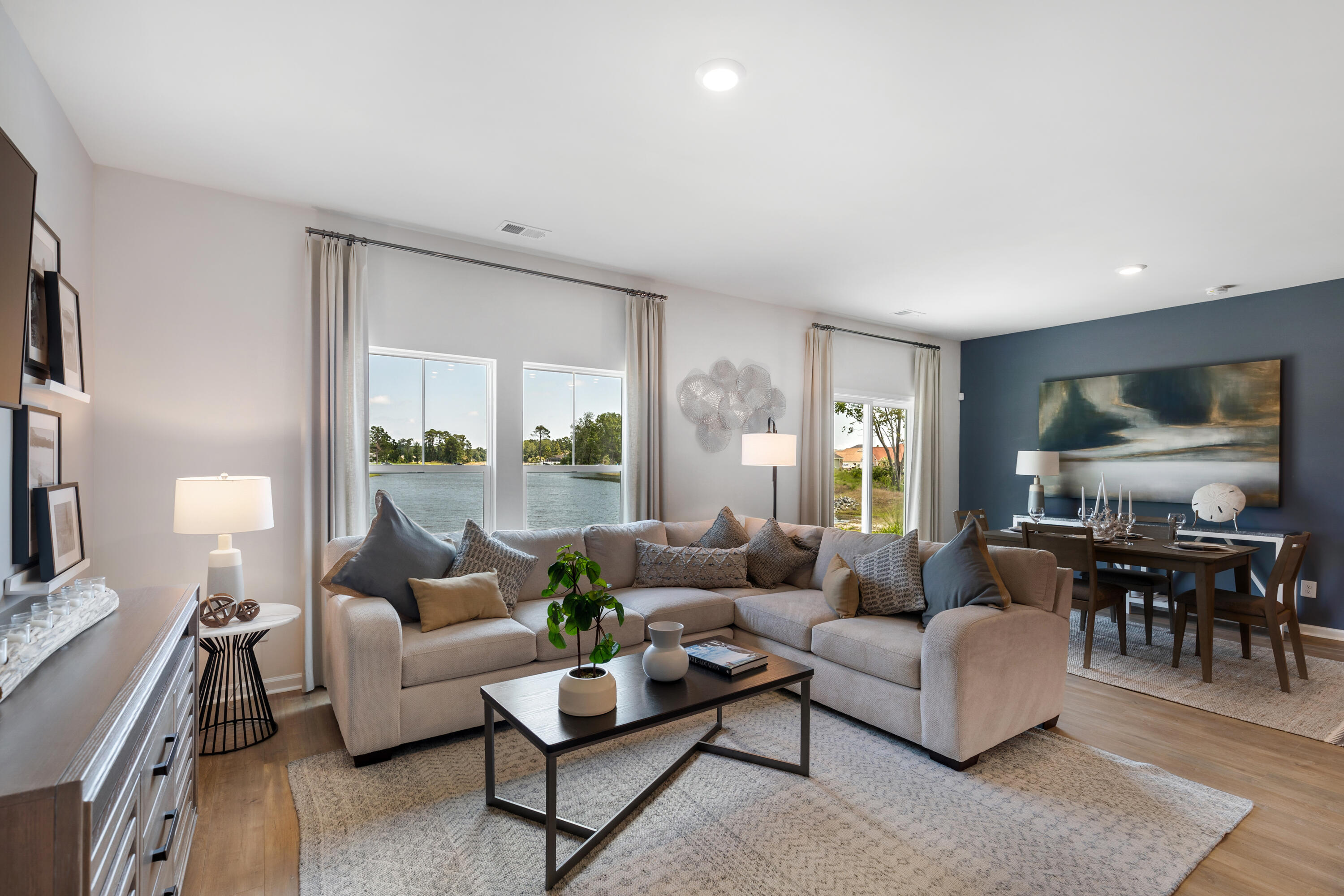 457 Camellia Bloom Drive Moncks Corner, SC 29461 - Photo 6 of 14 Family Room and Eat-In Area