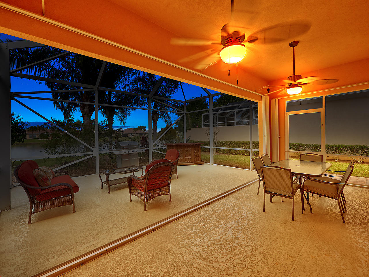 11378 Southwest Rockingham Drive Port St. Lucie, FL 34987 - Photo 21 of 84 Porch Twilight