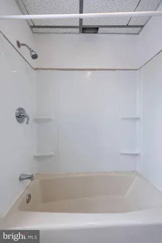 a bathroom with a shower and a bathtub