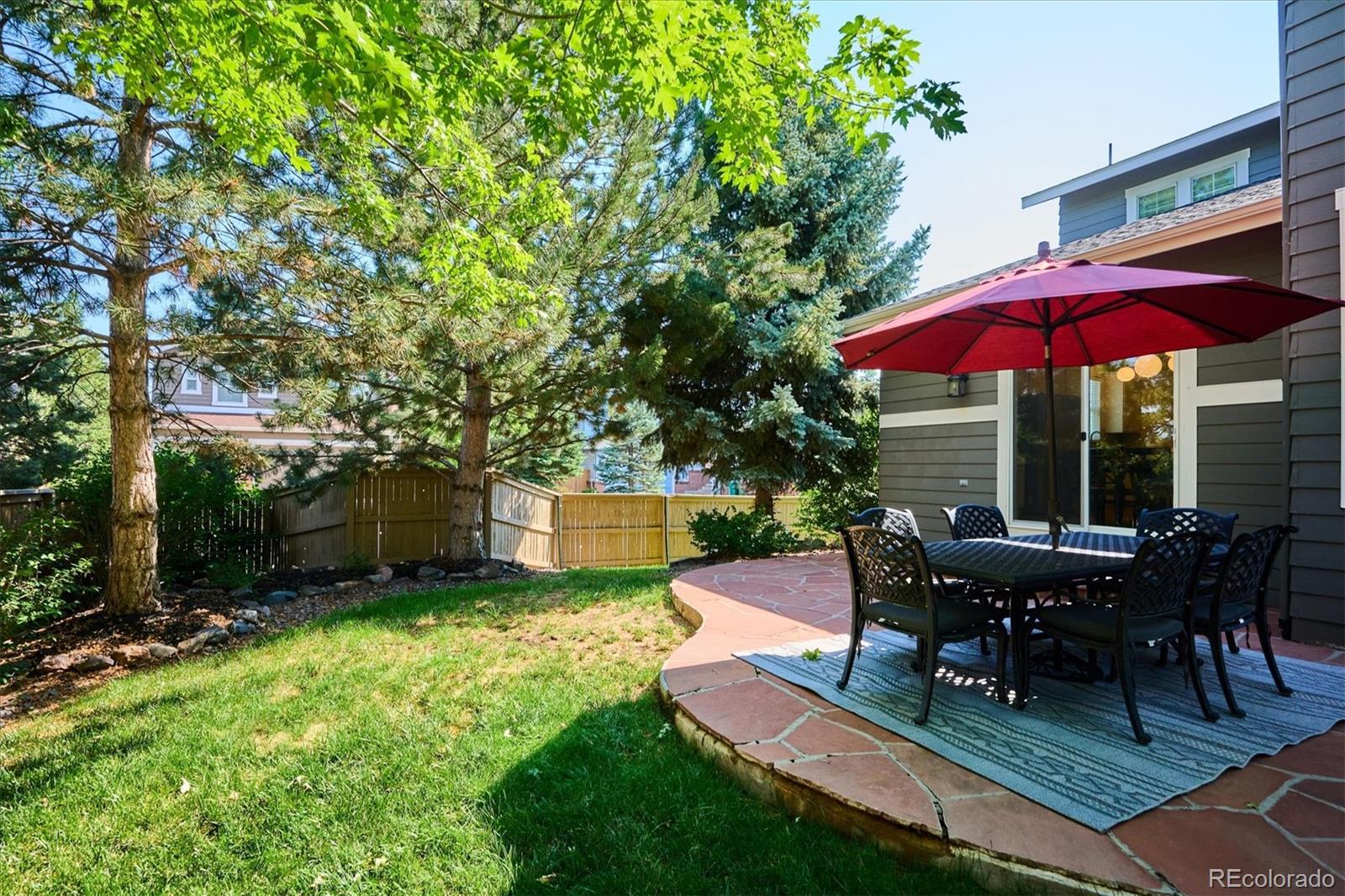 3319 Lynwood Avenue Highlands Ranch, CO 80126 - Photo 40 of 46 a view of a house with backyard porch and patio