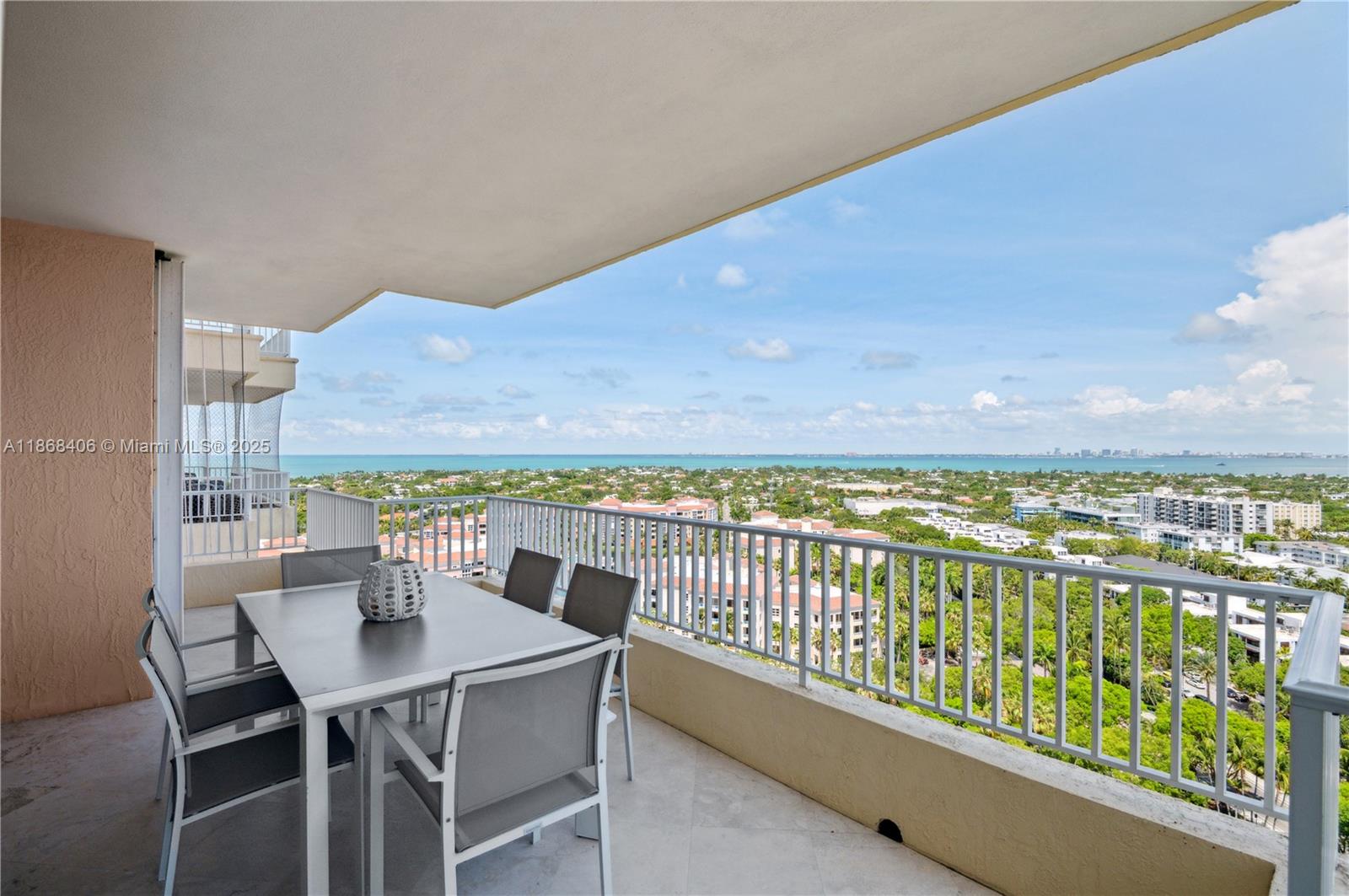 781 Crandon Boulevard, Unit 1802 Key Biscayne, FL 33149 - Photo 20 of 59 a view of a balcony with an ocean view