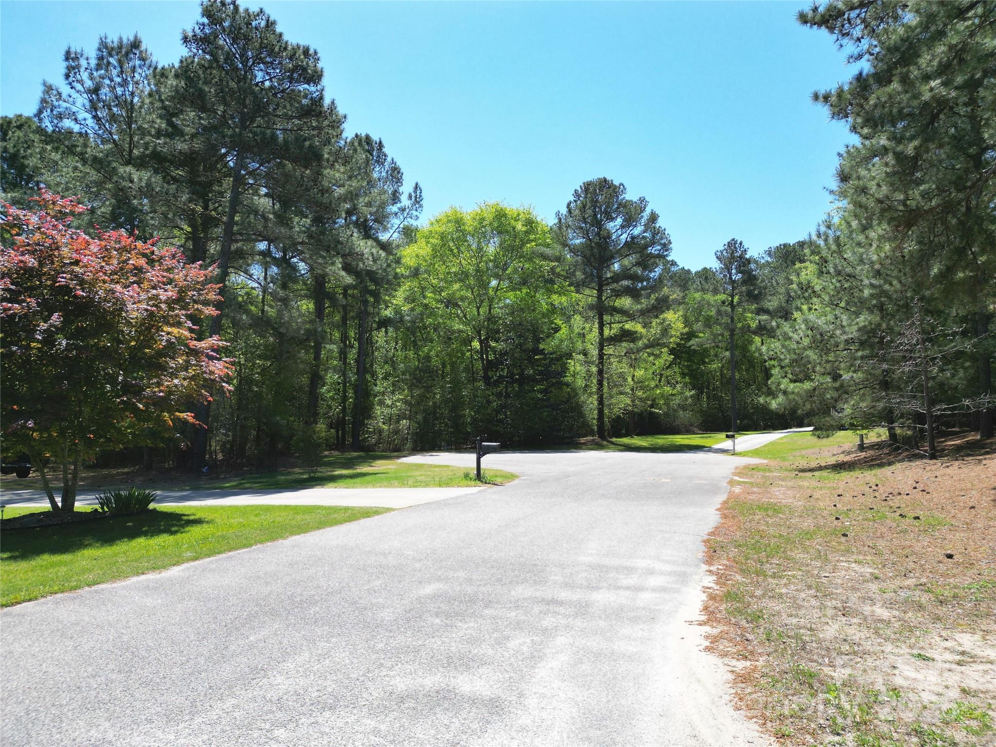 Tbd Queens Cove Way Carthage, NC 28327 - Photo 4 of 33 a view of outdoor space with swimming pool and trees in the background