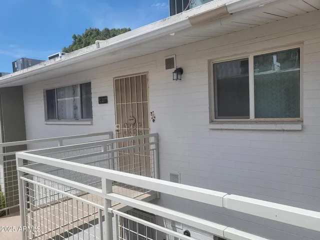 a view of a house with a window