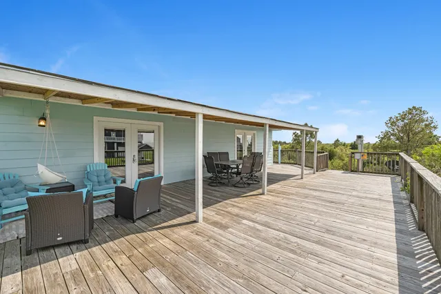 a view of outdoor space with seating space