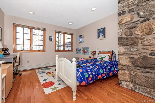 a living room with furniture and a couch