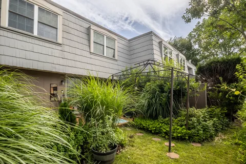 a backyard of a house