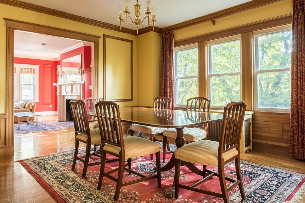 78 Winthrop Road Brookline, MA 02445 - Photo 3 of 14 a view of a dining room with furniture window and outside view