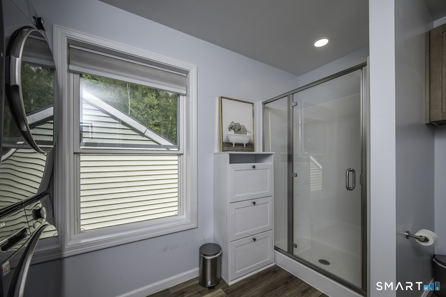 394 Brainard Hill Road Haddam, CT 06441 - Photo 14 of 23 a bathroom with a shower and a mirror