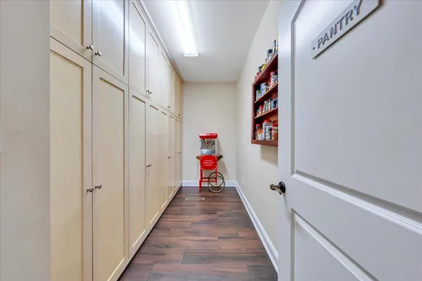 a view of livingroom with furniture and wooden floor